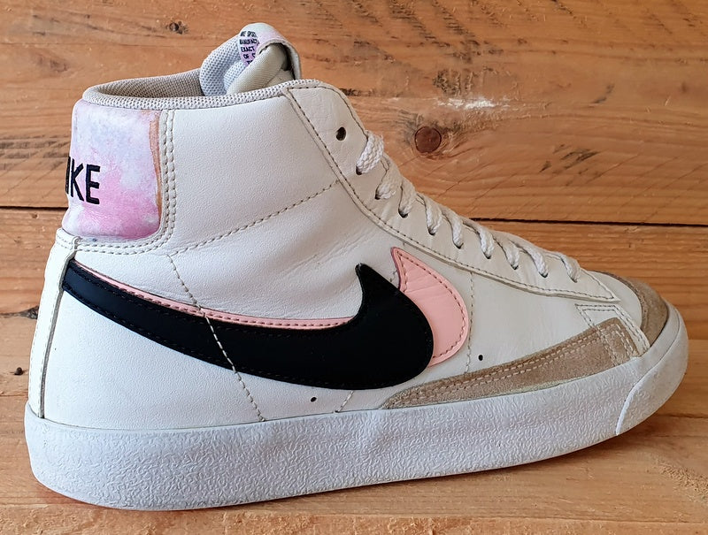 Nike Blazer Mid 77 Leather Trainers UK5.5/US6Y/EU38.5 DD1847-101 White/Pink