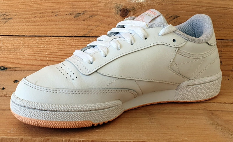 Reebok Club C 85 Low Leather Trainers UK5/US7.5/EU38  GZ979 White/Peach