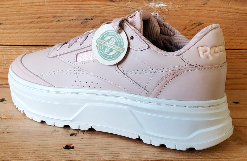 Reebok Club C Double Geo Low Leather Trainers UK3.5/US6/EU36.5 H69145 Pink