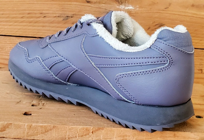 Reebok Royal Glide Ripple Low Leather Trainers UK5/US7.5/EU38 FW0842 Grey Purple