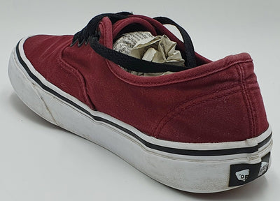 Vans Off The Wall Atwood Low Canvas Trainers 751505 Burgundy UK6/US7/EU39