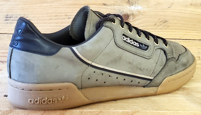 Adidas Continental 80 Low Suede Trainers UK10/US10.5/EU44.5 EG3099 Trace Cargo