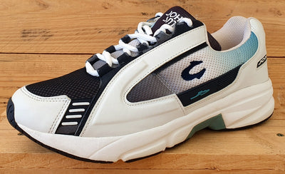 John Smith Running Low Textile Trainers UK10/US11/EU45 HK-SS03 White/Black/Blue