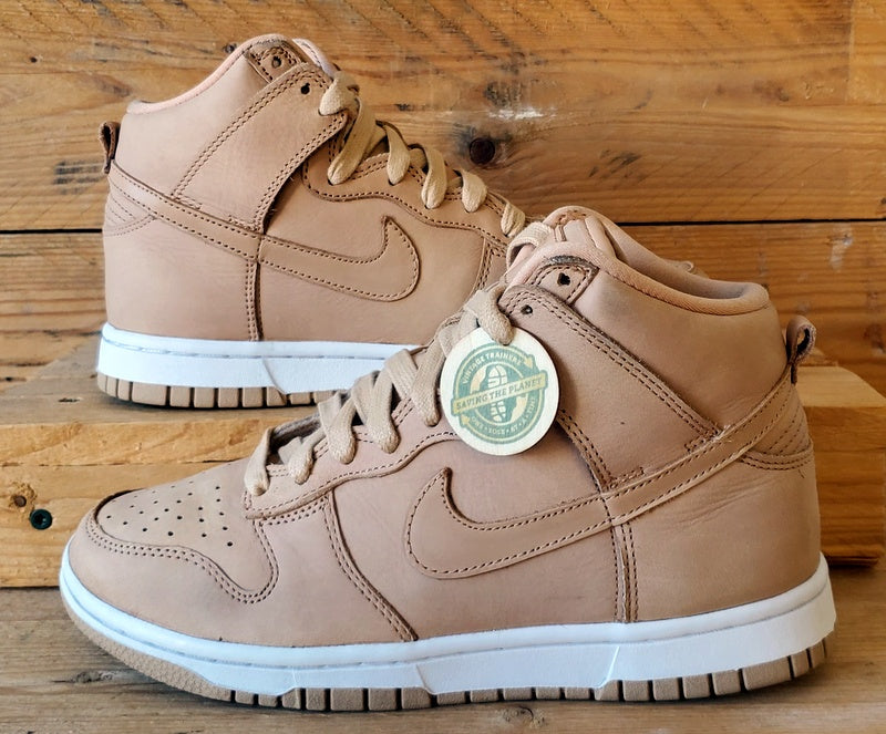 Nike Dunk Premium Mid Suede Trainers UK4/US6.5/EU37.5 DX2044-201 Vachetta Tan