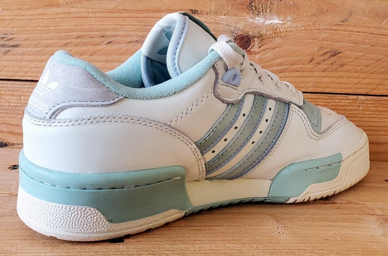 Adidas Rivalry Low Leather Trainers UK4/US4.5/EU36.5 EF6412 White/Green
