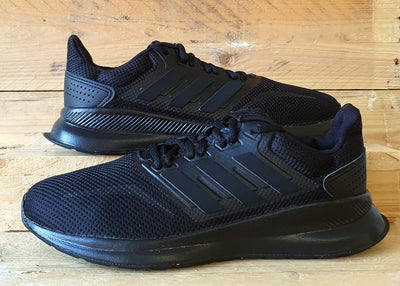 Adidas RunFalcon Low Textile Trainers UK6/US6.5/EU39 G28970 Triple Black