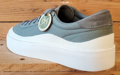 Adidas Nucombe Low Canvas Trainers UK10/US10.5/EU44.5 IF2830 Silver Pebble