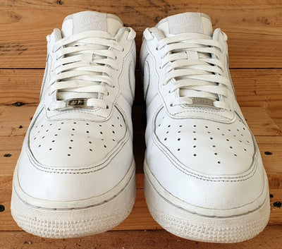 Nike Air Force 1 Low Leather Trainers UK9.5/US10.5/E44.5 CW2288-111 Triple White