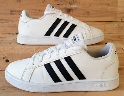 Adidas Grand Court Low Leather Trainers UK4/US4.5/EU36.5 EF0103 White/Black