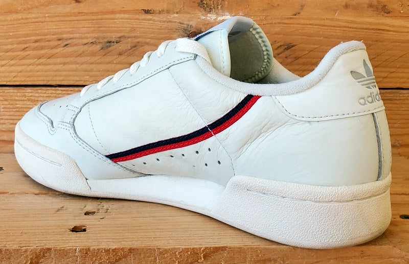 Adidas Continental 80 Low Leather Trainers UK7/US7.5/EU40.5 B41680 Rascal White