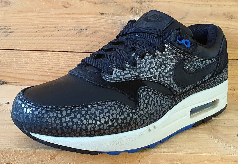 Nike Air Max 1 Low Deluxe Trainers UK9/US10/EU44 684708-001 Black Safari