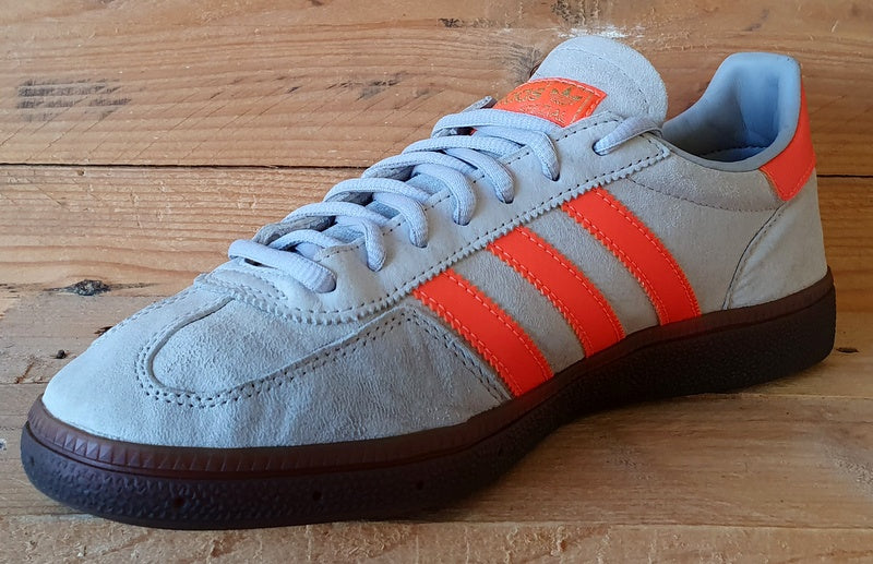 Adidas Handball Spezial Low Suede Trainers UK9/US9.5/EU43 EE5729 Grey/Coral/Gold