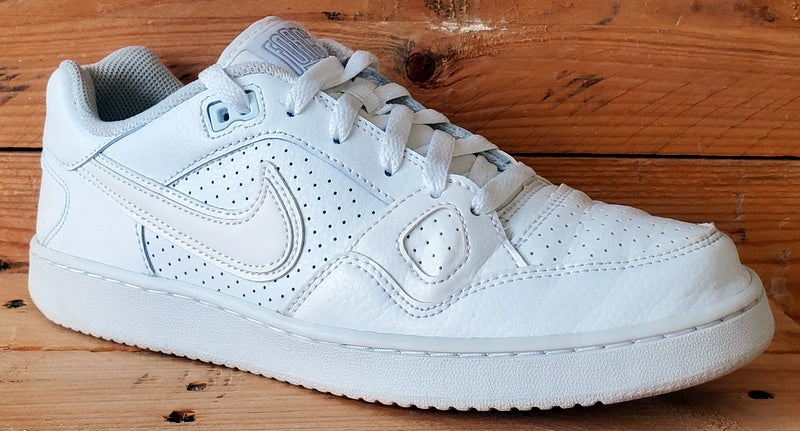 Nike Son Of Force Low Leather Trainers UK7.5/US8.5/EU42 616775-101 Triple White