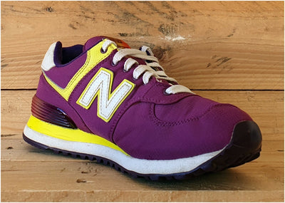 New Balance 574 Low Textile Trainers UK4/US6/EU36.5 WL574APP Purple/Yellow/Pink
