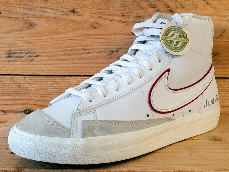 Nike Blazer 77 Just Do It Mid Leather Trainers UK6/US7/EU40 DQ0796-100 White