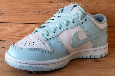 Nike Dunk Low GS Leather Trainers UK3.5/US4Y/EU36 FB9109-105 Glacier Blue