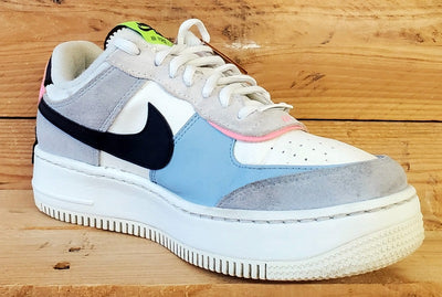 Nike Air Force 1 Shadow Low Trainers UK6/US8.5/EU40 CU8591-101 Sunset Pulse Blue