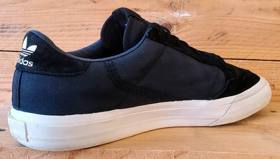 Adidas Continental Vulc Low Canvas/Suede Trainers UK9/US9.5/EU43 FU9471 Black
