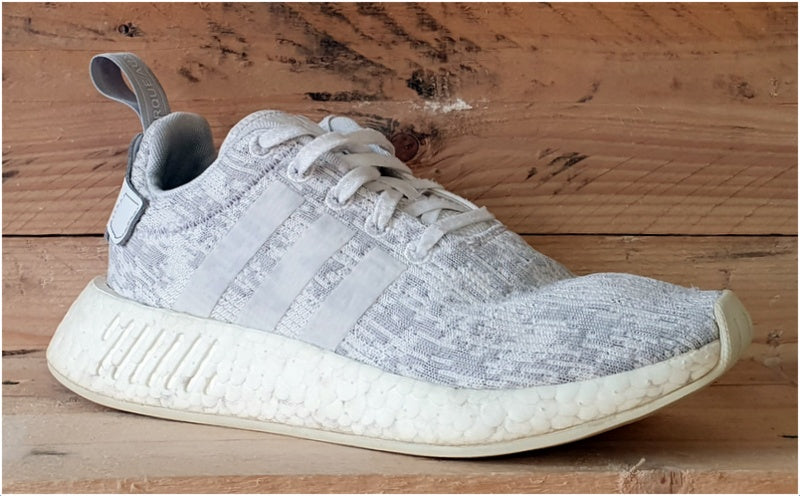 Adidas NMD R2 Flyknit Trainers BY8691 Triple White UK5/US6.5/EU38