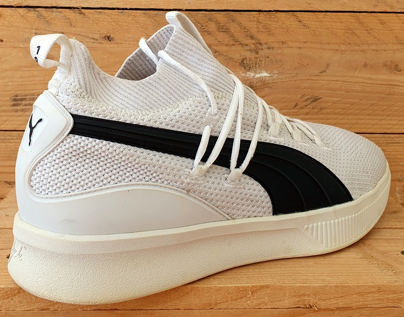 Puma Clyde Court Low Textile Trainers 191712 11 Cloud White Black UK12 US13 EU47 VintageTrainers