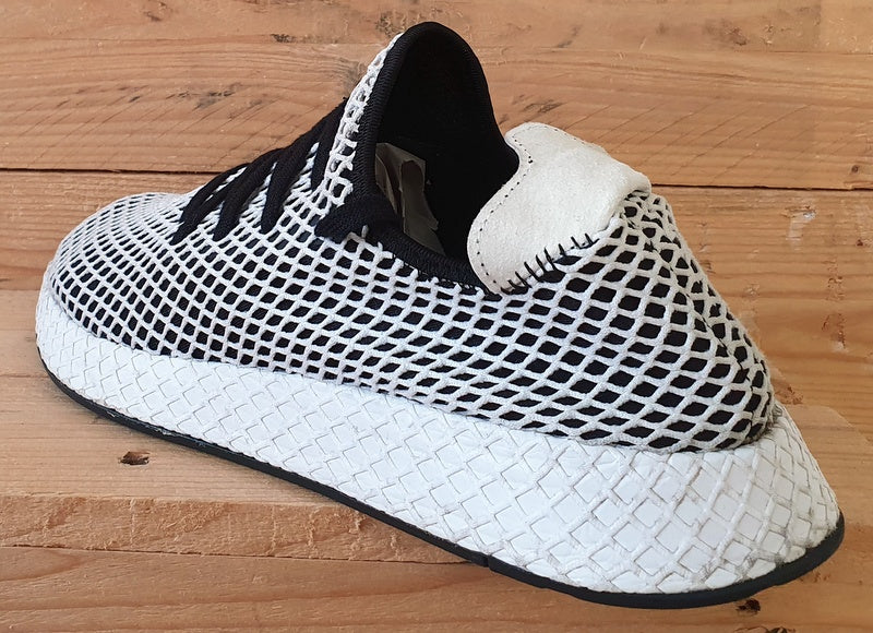 Adidas Originals Deerupt Runner Trainers UK10/US10.5/EU44.5 CQ2626 Black/White