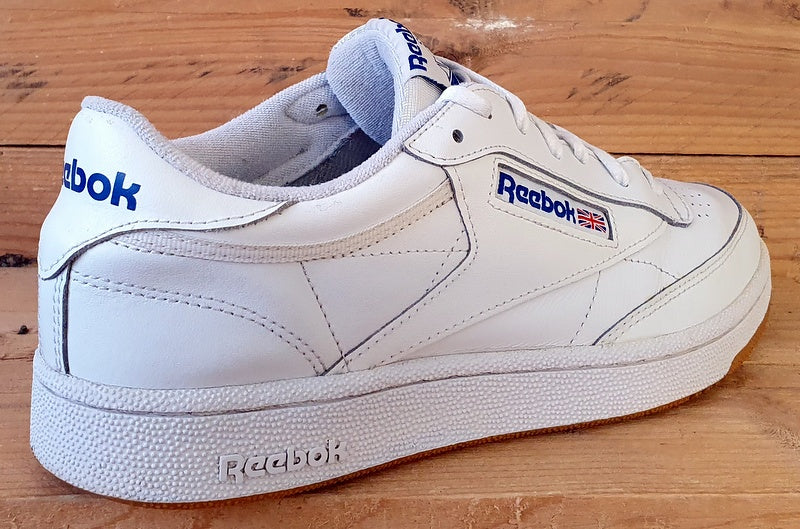 Reebok Classic Club C Low Leather Trainers UK8/US9/EU42 AR0459 White/Blue