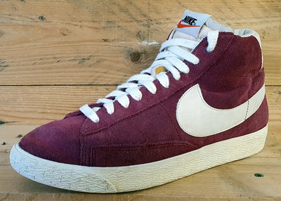 Nike Blazer Mid Premium Vintage Suede Trainers UK7/US8/EU41 538282-600 Red