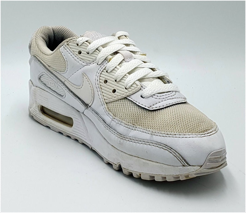 Nike Air Max 90 Low Leather Trainers CQ2560-100 Triple White UK4.5/US7/E38