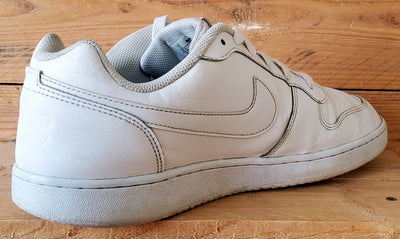 Nike Ebernon Low Leather Trainers UK10/US11/EU45 AQ1775-100 Triple White