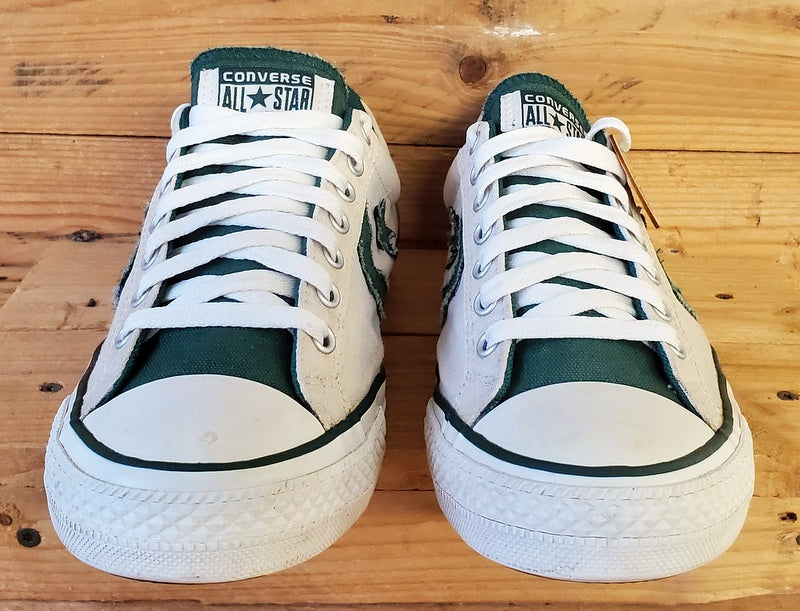 Converse All Star Low Canvas Trainers UK8.5/US8.5/EU42 136956C White/Green