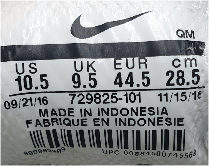 Nike SB Clutch Canvas Trainers 729825-101 Triple White UK9.5/US10.5/EU44.5