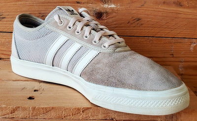 Adidas Adiease Low Suede Trainers UK11/US11.5/EU46 EE7292 Linen/Chalk/White