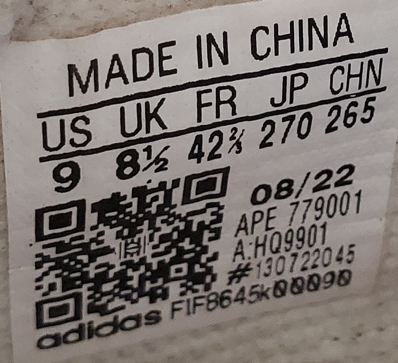 Adidas EQT Support 93 Low Textile Trainers UK8.5/US9/EU42.5 HQ9901 Off White