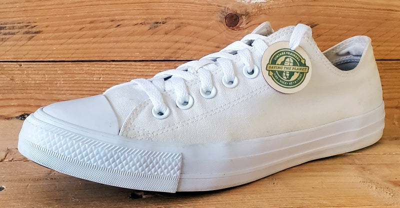 Converse Chuck Taylor All Star Low Canvas Trainers UK8.5/US8.5/EU42 1U647 White