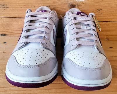 Nike Dunk Low Leather Trainers UK4/US4.5Y/E36.5 FB9109-104 Platinum Violet/White