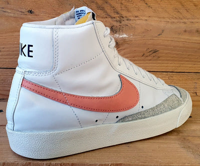 Nike Blazer 77 Mid Leather Trainers UK5/US7.5/E38.5 CZ1055-110 White Atomic Pink