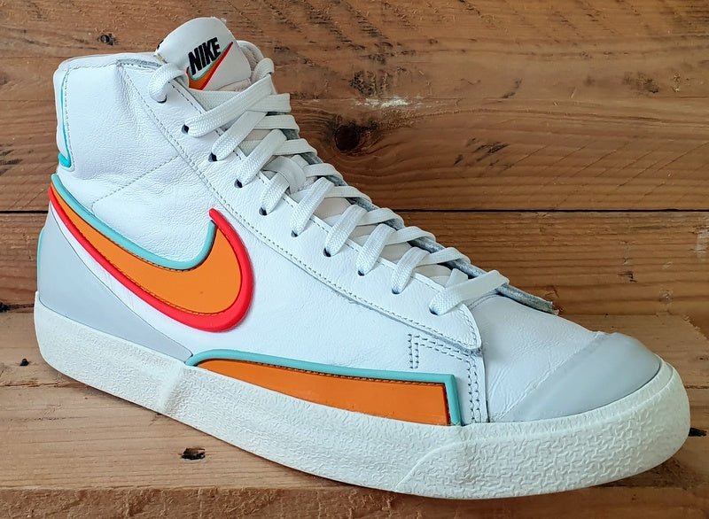 Nike Blazer Infinite Leather Trainers UK7.5/US8.5/EU42 DA7233-100 White Kumquat