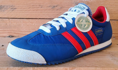 Adidas Originals Dragon Low Textile Trainers UK4/US4.5/EU36.5 G20816 Blue/Red