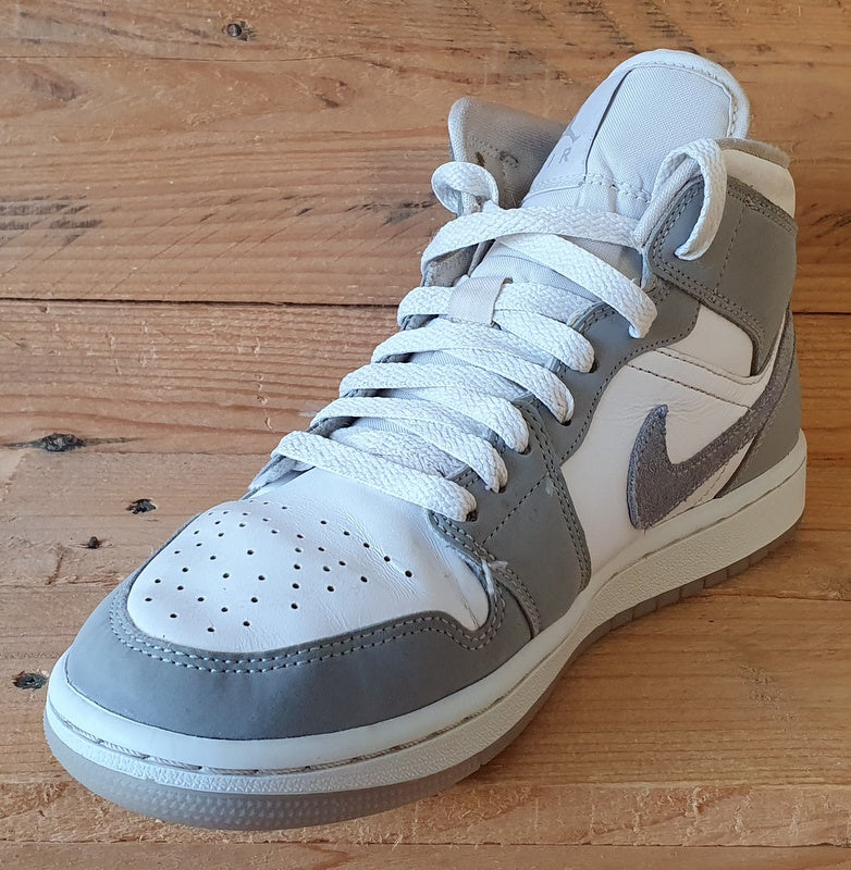 Nike Air Jordan 1 Mid Trainers UK5/US7.5/EU38.5 BQ6472-105 Wolf Grey/Aluminum