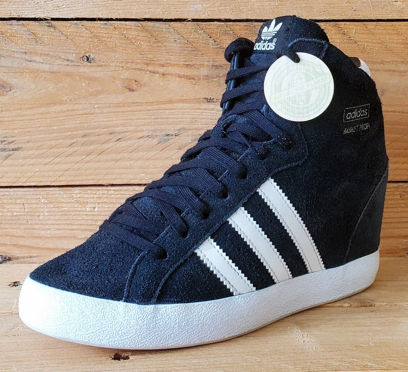 Adidas Basket Profi Up Mid Suede Trainers UK4/US5.5/EU36.5 G95650 Black