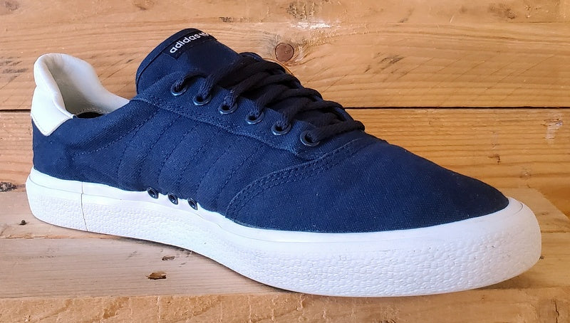 Adidas 3MC Vulc Low Canvas Trainers UK12/US12.5/EU47 B22707 Navy/White