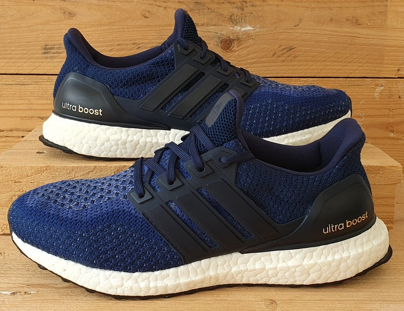 Adidas Ultra Boost 2.0 Primeknit Trainers UK7.5/US8/EU41 AQ5928 Collegiate Navy