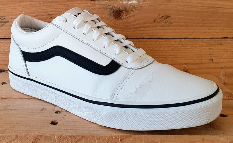 Vans Off The Wall Low Leather Trainers UK8/US9/EU42 500714 White/Black