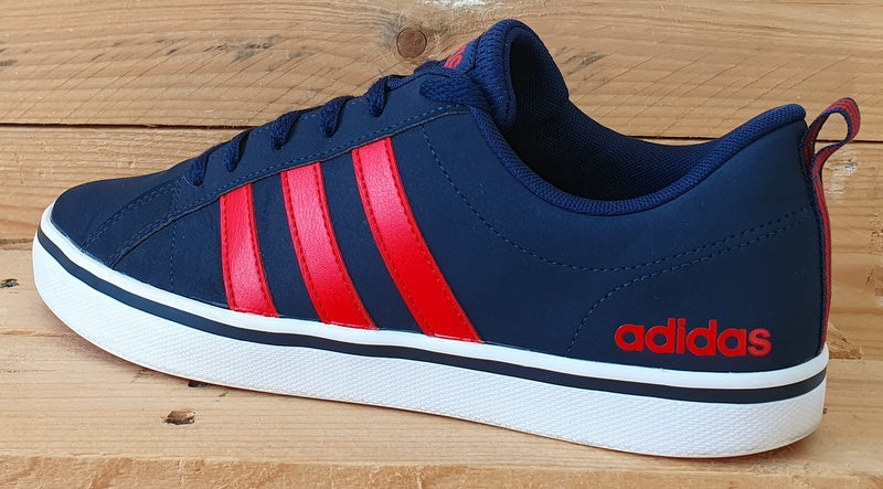 Adidas VS Pace Low Synthetic Trainers UK7/US7.5/EU40.5 B74317 Navy/Red