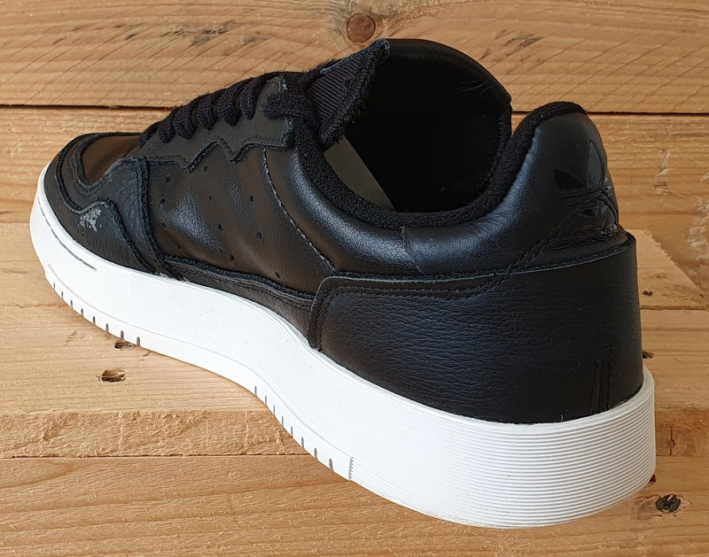 Adidas Supercourt Low Leather Trainers UK9/US9.5/EU43 EE6038 Black/Cloud White