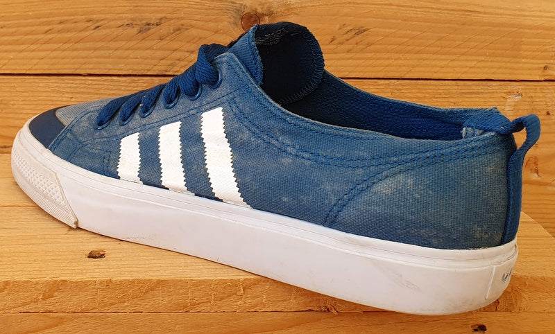 Adidas Nizza Low Canvas Trainers D65866 Tribe Blue/Cloud White UK11/US11.5/EU46