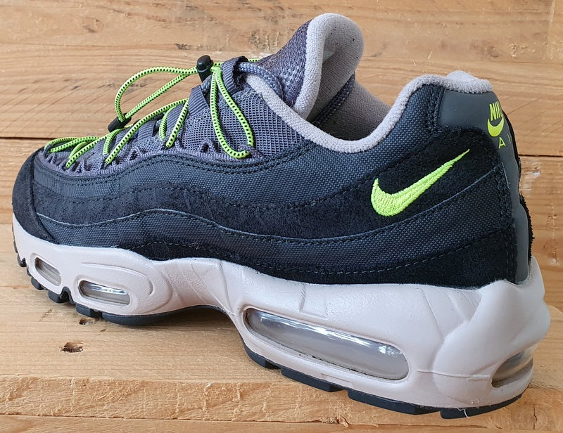 Nike Air Max 95 Low Trainers UK7/US8/EU41 DO6391-001 Noir Volt Iron Grey