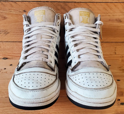 Adidas Top Ten Mid Leather Trainers UK7.5/US8/EU41 FZ3694 White/Black/Gold