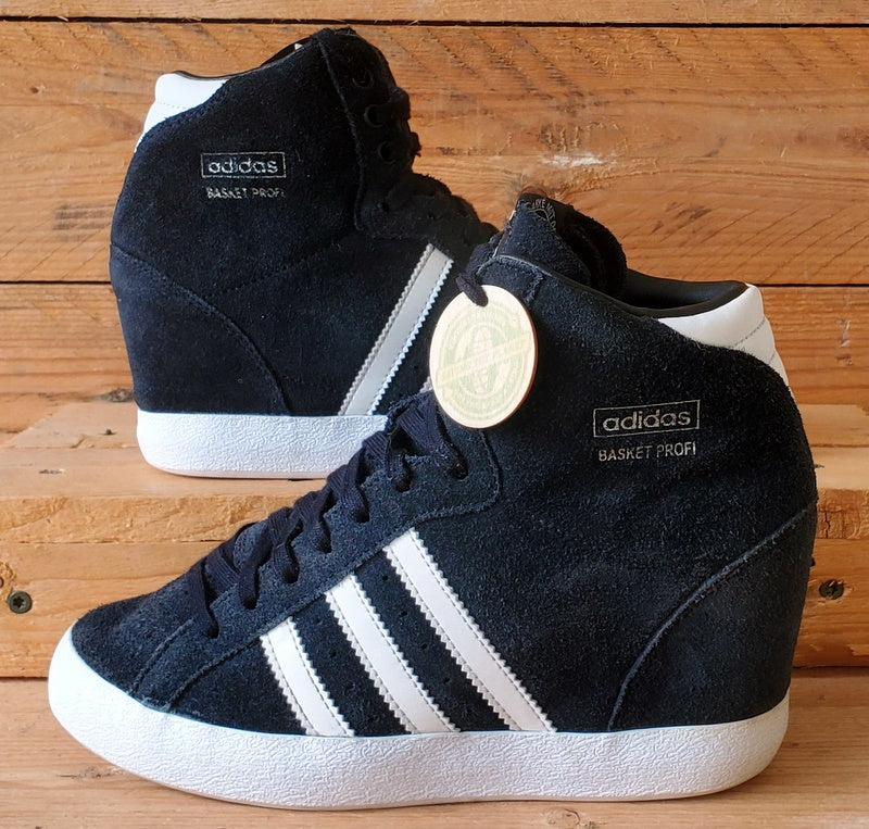 Adidas Basket Profi Up Mid Suede Trainers UK4/US5.5/EU36.5 G95650 Black