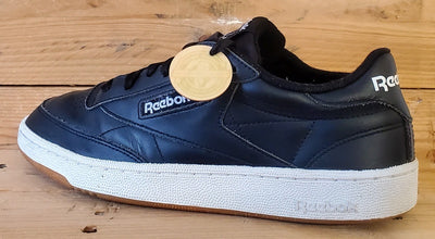 Reebok Club C 85 Low Leather Trainers UK9/US10/EU43 AR0458 Black/White/Gum